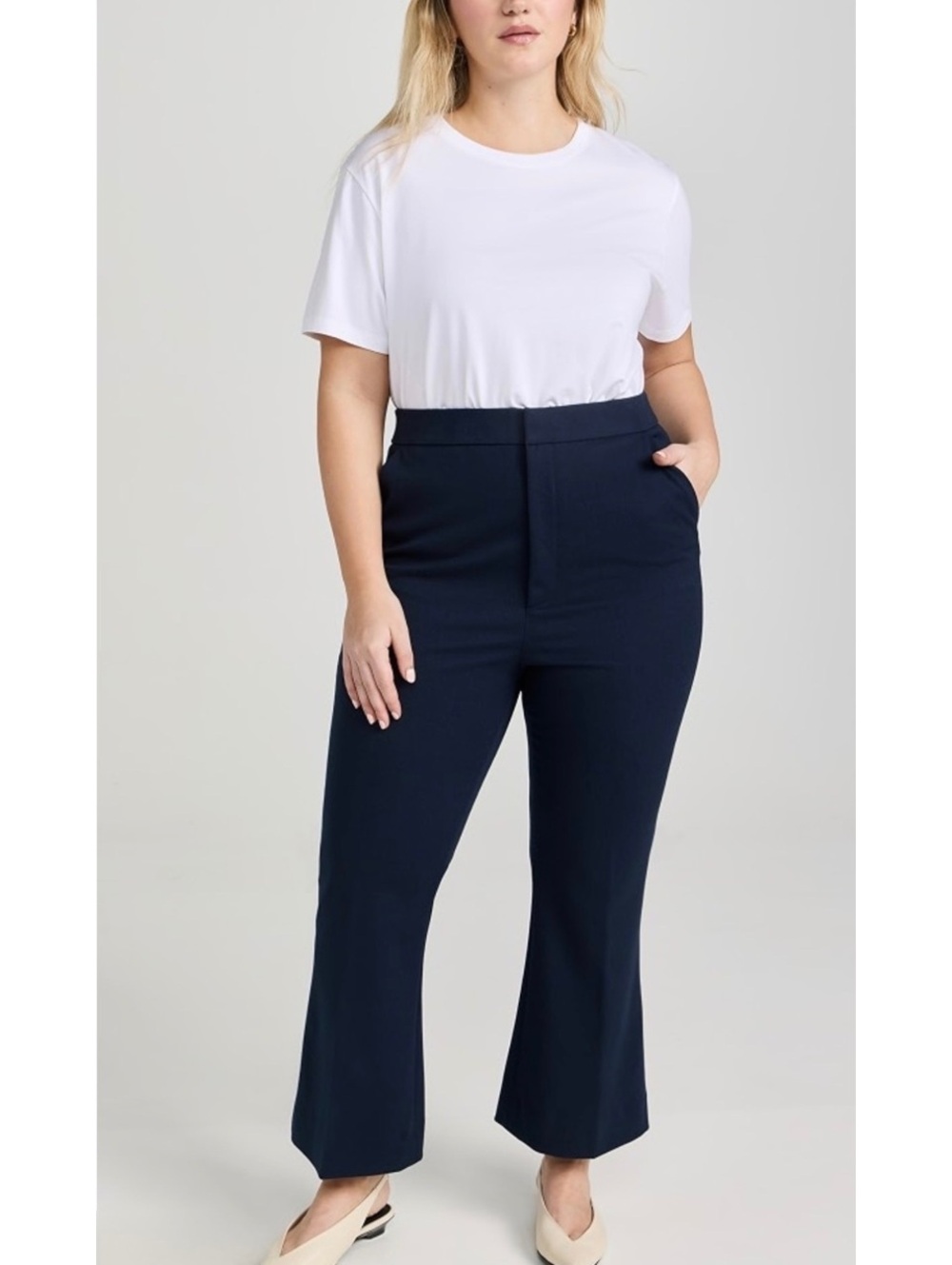 Favorite Daughter Phoebe Crop Flare Pants Navy Size 10